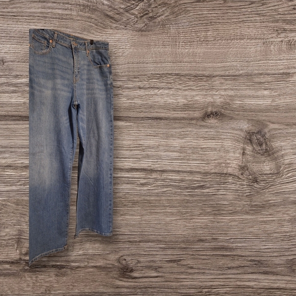 Wild Fable Blue Flare Wide Leg Denim Size 12 - Picture 3 of 8